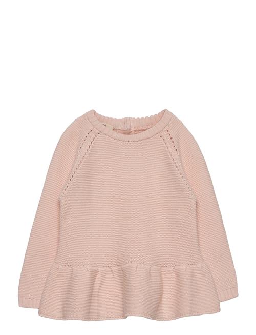 Copenhagen Colors Knitted Pullover W. Frill Copenhagen Colors Pink