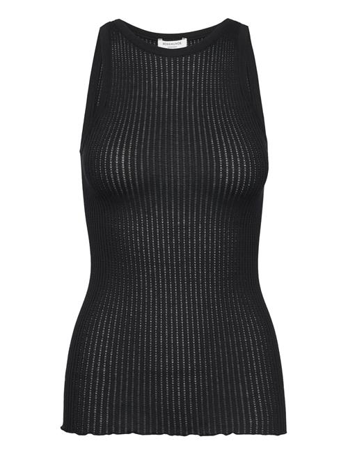 Rwbelize Silk Sl Boxer Top Rosemunde Black