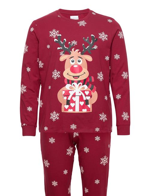 Rudolfs Cute Pyjamas Rød Christmas Sweats Red