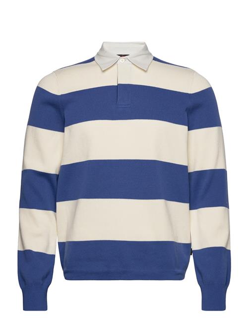 Morris George Knitted Rugger Morris Blue