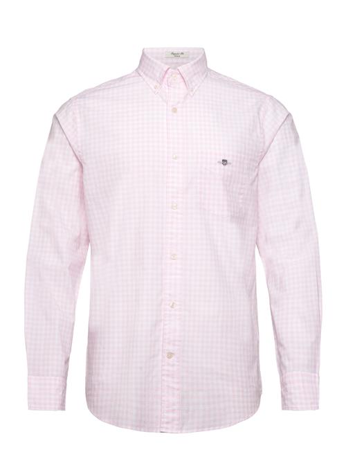 GANT Reg Classic Poplin Gingham Shirt GANT Pink