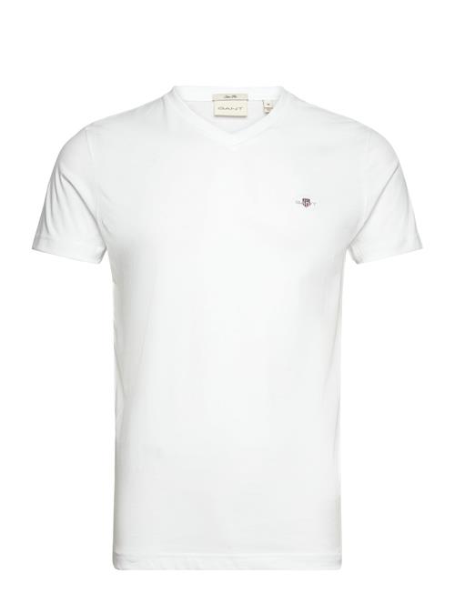 GANT Slim Shield V-Neck T-Shirt GANT White