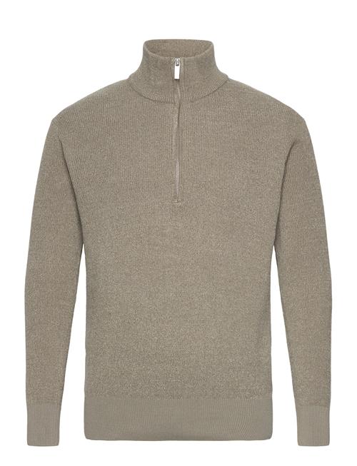 Slhrodney Ls High Neck Half Zip Selected Khaki