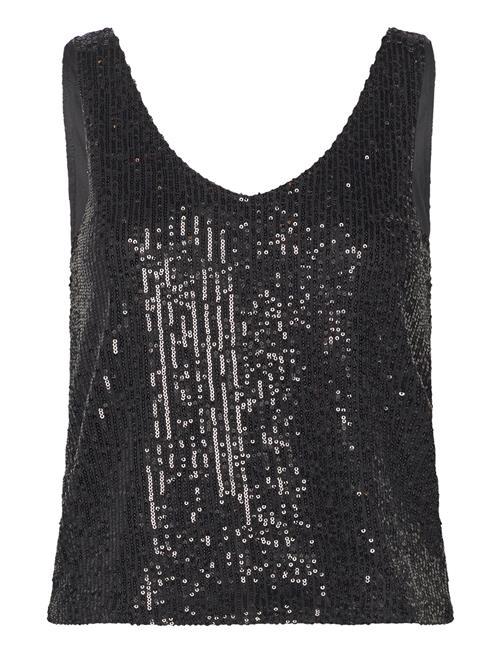 ONLY Onlana S/L V-Neck Sequins Top Jrs ONLY Black