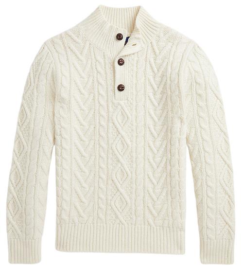 Polo Ralph Lauren Bluse - Strik - Cable - Uld - Cream