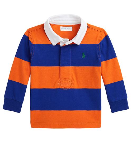 Polo Ralph Lauren Polobluse - Orange/BlÃ¥