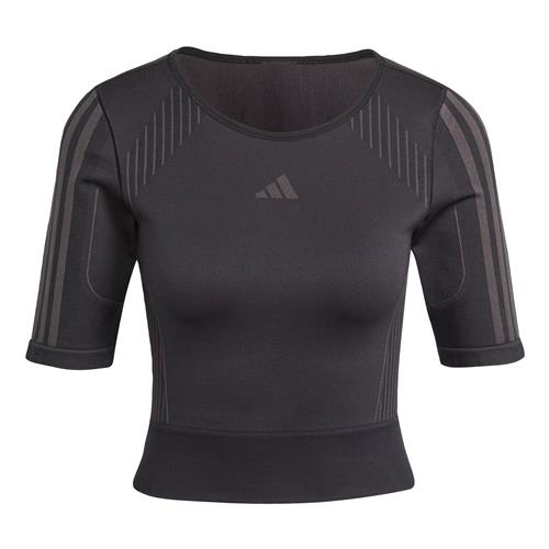 ADIDAS PERFORMANCE Funktionsbluse  grå / sort