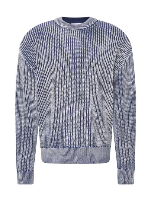 WEEKDAY Pullover 'Daniel'  mørkeblå / hvid