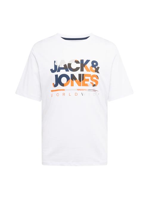 JACK & JONES Bluser & t-shirts 'JJLuke'  navy / mørkegrå / orange / hvid