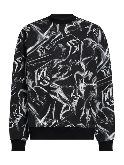 KARL LAGERFELD JEANS Sweatshirt  grå / sort