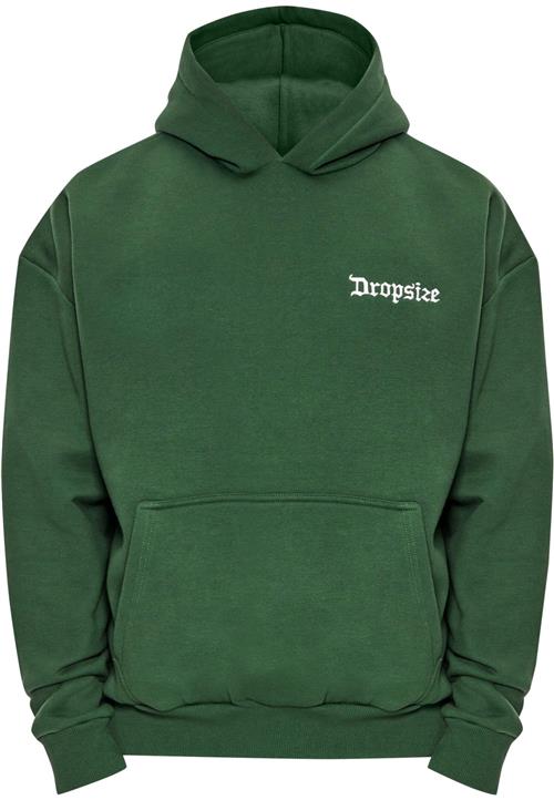 Dropsize Sweatshirt  mørkegrøn / hvid