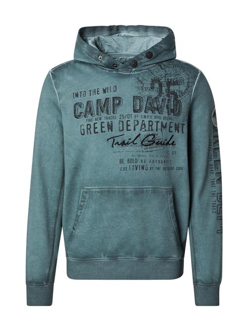 CAMP DAVID Sweatshirt  petroleum / sort