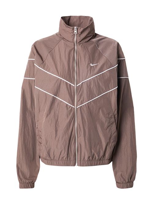 Nike Sportswear Overgangsjakke  taupe / hvid