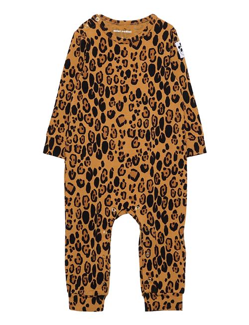 Mini Rodini Basic Leopard Jumpsuit Baby Mini Rodini Beige