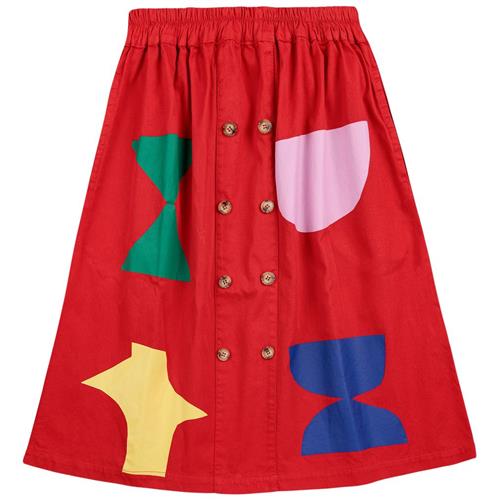 Bobo Choses Game figures woven skirt RED Game Nederdel Kort Red | Rød | 6-7 years