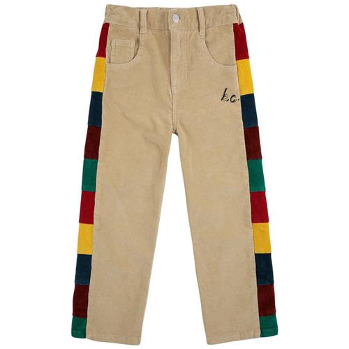 Bobo Choses BC color block corduroy pants MULTICOLOR BC fløjlsbukser Multicolor Beige | Beige | 8-9 years