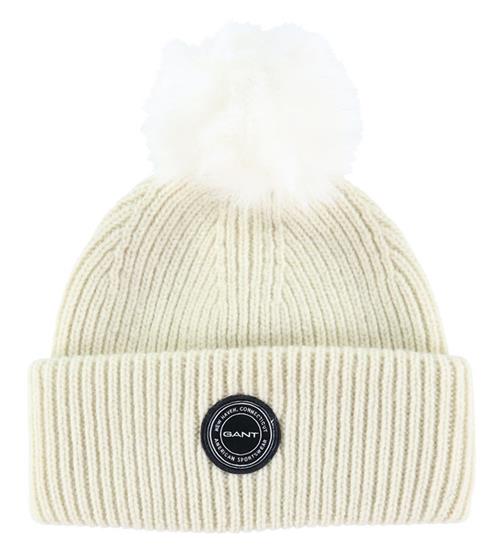 Se GANT Hue - Strik - Uld - Pom Pom - Cream ved KidsWorld