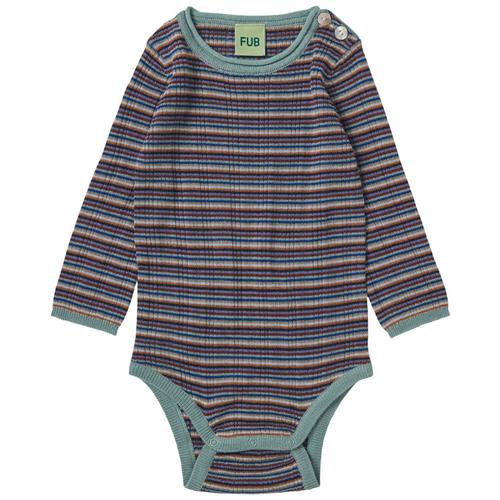 FUB Baby Rib Krop Multi Stripe | Lilla | 74 cm