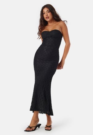 Se Bardot Adoni Strapless Midi Dress 194006 Black 44(UK16) ved Bubbleroom