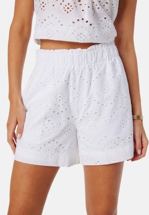 Pieces Pcvilde Mw Shorts Bright White S