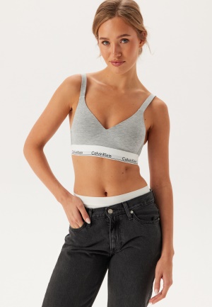 Se Calvin Klein Lift Bralette P7A Grey Heather XL ved Bubbleroom