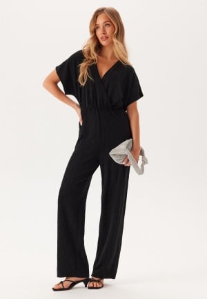 Se Pieces Pcrenata Ss Jumpsuit Black XL ved Bubbleroom