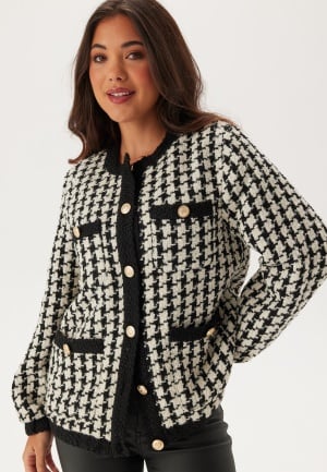 ONLY Onlflorance Boucle Jacket  Black Checks:birch S