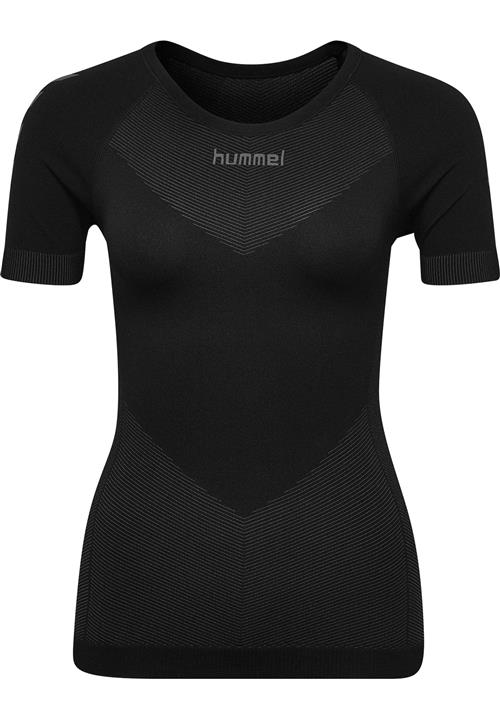 Hummel Funktionsbluse 'First Seamless'  mørkegrå / sort