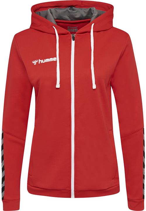 Hummel Sportssweatjakke 'Authentic'  grå / rød / sort / hvid