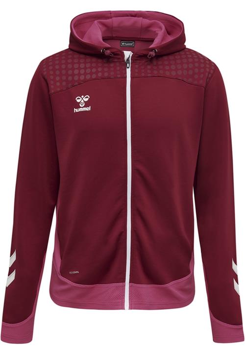 Hummel Sportssweatjakke 'Lead'  eosin / bordeaux / hvid