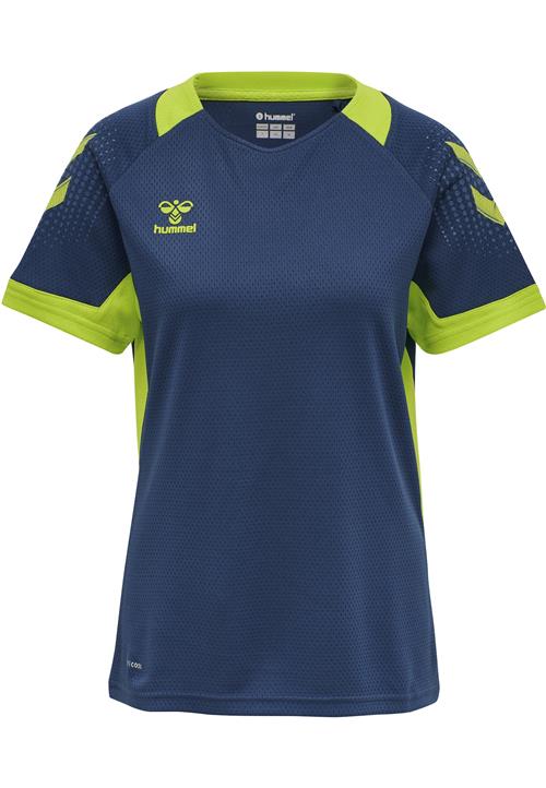 Hummel Funktionsbluse 'Lead'  mørkeblå / lime