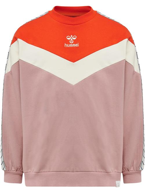 Se Hummel Sweatshirt 'ALVILDA'  creme / lyserød / rød / hvid ved About You