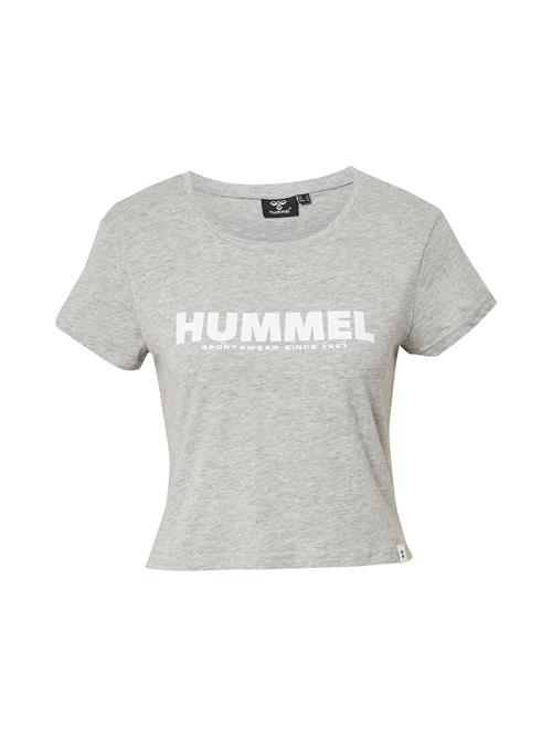 Hummel Funktionsbluse 'Legacy'  grå-meleret / hvid