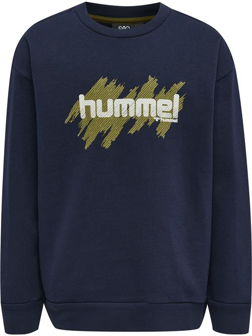 Hummel Sportsweatshirt 'Jarrie'  mørkeblå / citrongul / hvid