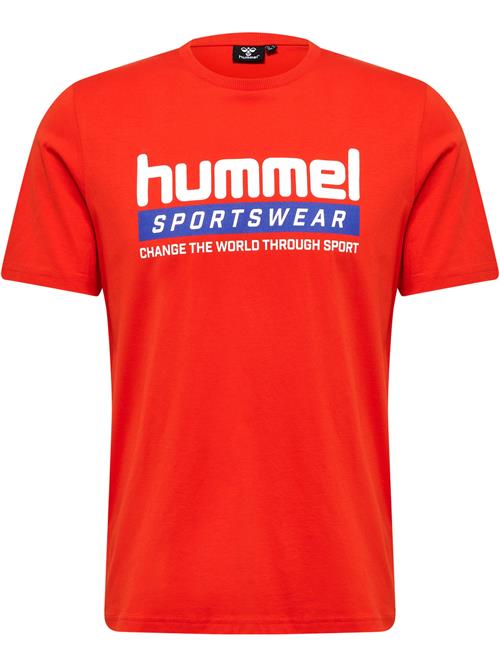 Hummel Funktionsskjorte 'Carson'  blå / mørkeorange / hvid