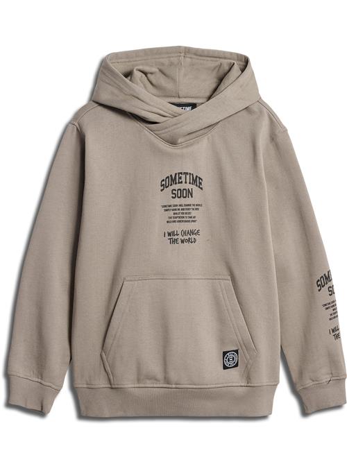 SOMETIME SOON Sweatshirt 'Dimas'  mørkebeige / sort