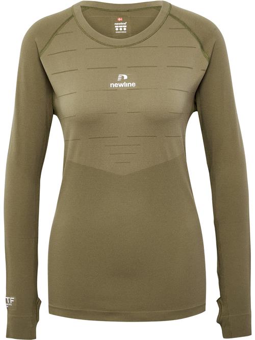 Newline Funktionsbluse 'Pace'  khaki / hvid