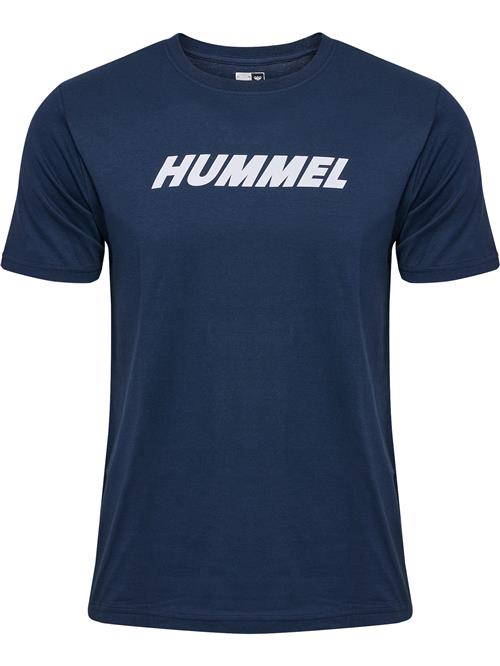 Se Hummel Bluser & t-shirts 'ELEMENTAL'  marin / hvid ved About You