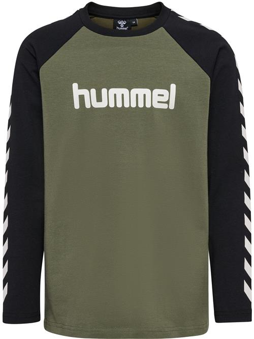 Hummel Funktionsskjorte  oliven / sort / hvid