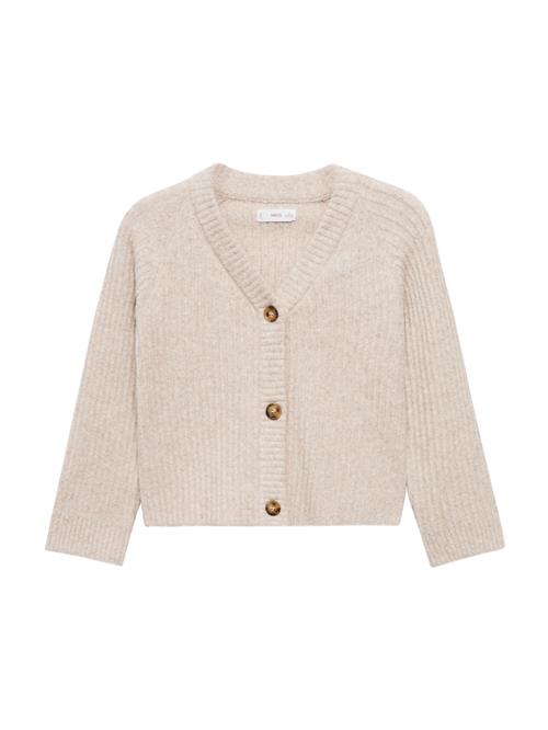 Se MANGO KIDS Cardigan 'STRICKJACKE'  brun-meleret ved About You