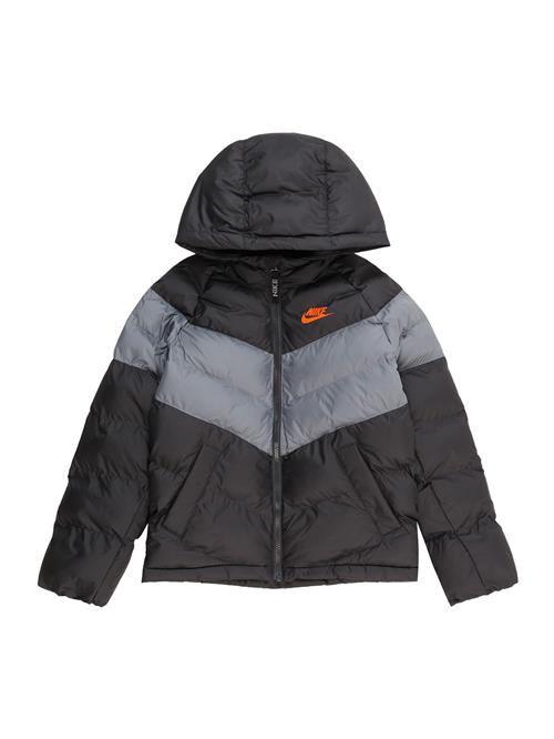 Nike Sportswear Vinterjakke  grå / antracit / mørkeorange