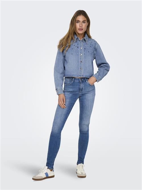 ONLY Bluse  blue denim