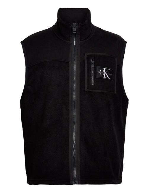 Calvin Klein Jeans Fleece Blocking Vest Calvin Klein Jeans Black