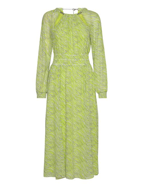 Michael Kors Mod Zebra Midi Drs Michael Kors Green