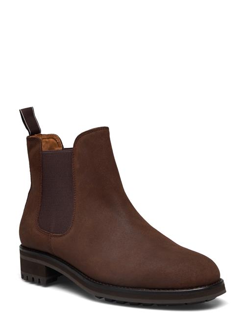 Polo Ralph Lauren Bryson Waxed Suede Chelsea Boot Polo Ralph Lauren Brown