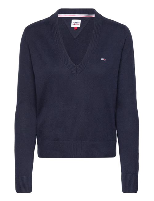 Tommy Jeans Tjw Essential Vneck Sweater Tommy Jeans Navy