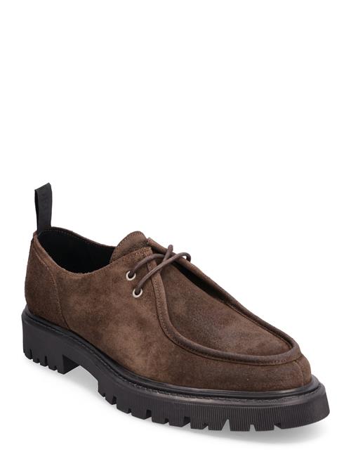 Les Deux Tatum Suede Moc Toe Shoe Les Deux Brown