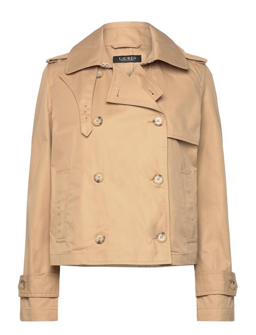 Lauren Ralph Lauren Short Double-Breasted Twill Trench Coat Lauren Ralph Lauren Beige