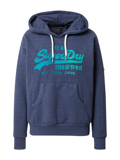 Superdry Sweatshirt  turkis / cyanblå / blå-meleret