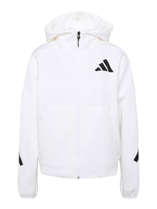 ADIDAS SPORTSWEAR Sportssweatjakke 'Z.N.E.'  sort / hvid